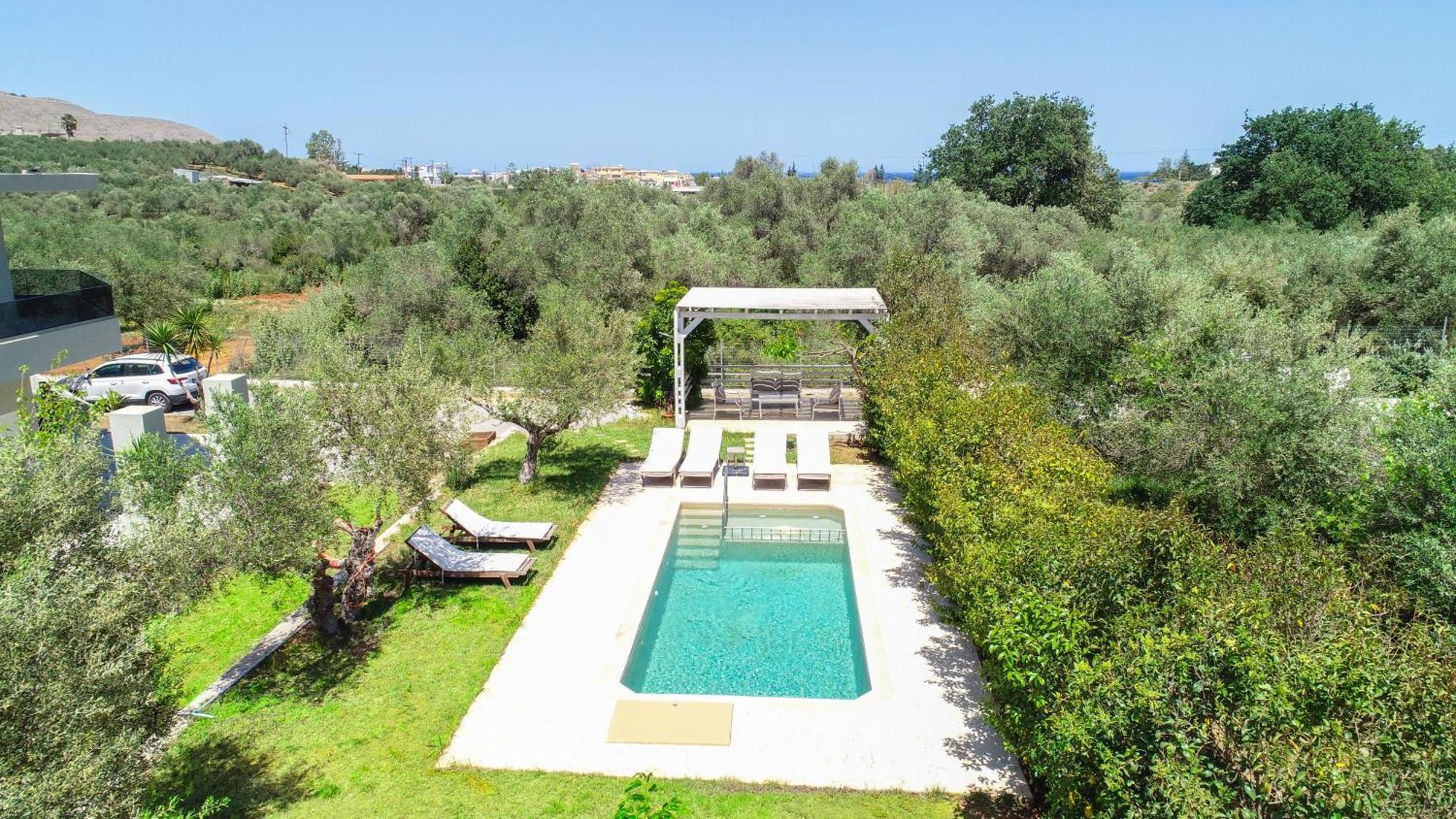 Villa Marian With Private Swimming Pool & Jacuzzi Georgioúpoli Extérieur photo